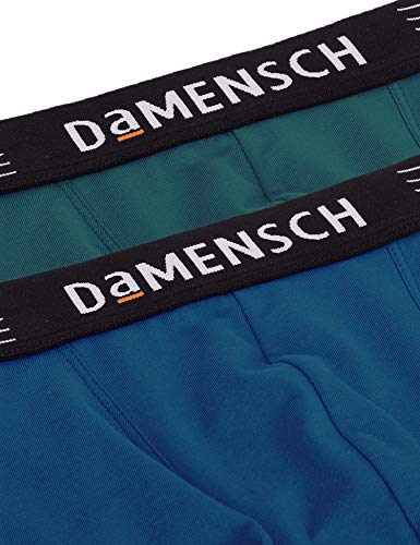 Image of DAMENSCH Men's Deo-Cotton Deodorizing Trunk- Pack of 2- Peony Blue, Iris Blue- Medium