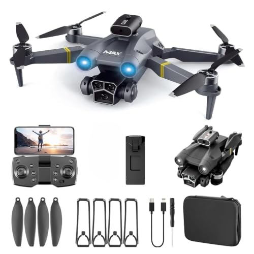 Image of M3 Max Drone With 4K Camera Brushless Motor for Adults, Kids Beginners, FPV Foldable RC Drone with 2 Batteries, 45 Mins Long Flight Time, Beyond-Range Loss Alert for Kids and Adults (1 Set)
