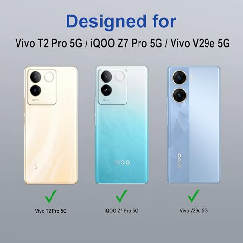 Image of amazon basics Back Case Cover for Vivo T2 Pro 5G (TPU + PC Transparent)