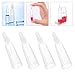 Beavorty 50Pcs Ampule Tips Replacement Liquid Dispensing Applicator Tips for Small Ampule Bottles Precise Mini Ampoule Handguard Drip Cover 1.73X0.51X0.51In