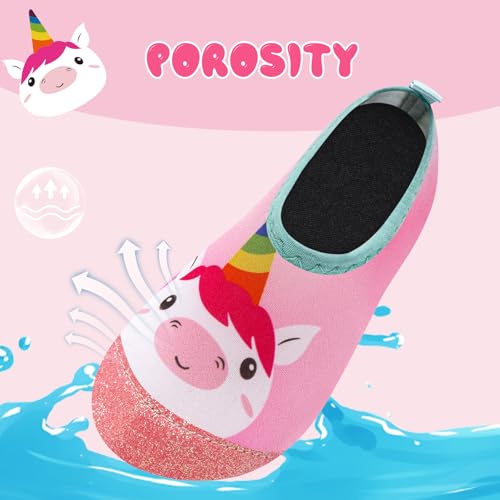 Image of Kids Water Shoes Girls Boys Outdoor Quick Dry Barefoot Aqua Socks for Toddler Sport Beach Swim Surf