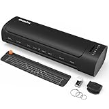 Laminator, 60s Quick Warm-up A3 Desktop Thermal Laminator with 52 Laminating Sheets, 16-inch Wide 9 in-1 Laminator Machine with Paper Trimmer Corner Rounder for Office School Business Home Use, Black