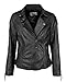 Produktbild JCC Damen Lederjacke Im Trendigem Bikerstil 8533 Black 40
