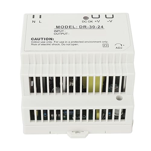 Fuente de alimentación conmutada de 30 W, riel DIN de protección múltiple, transformador de fuente de alimentación de 30 W para control industrial (24 V)