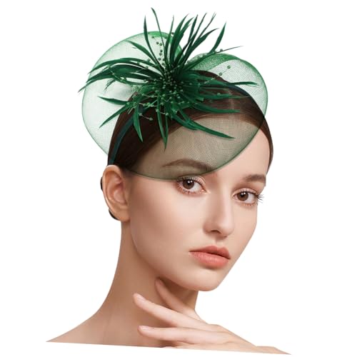 Coiffe maille et plumes pour sublimer un chignon de mariage ou une coiffure de soirée cocktail