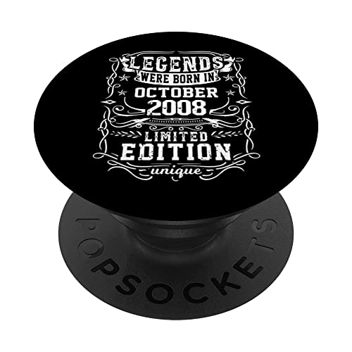 Cumpleaños Octubre 2008 Edición Limitada Regalo Used Vintage PopSockets PopGrip Intercambiable