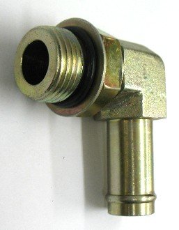 AF 4601-20-20 - 1-1/4 Male O-Ring Boss (1-5/8''-12 Threads) X 1-1/4 Hose Barb 90 Elbow