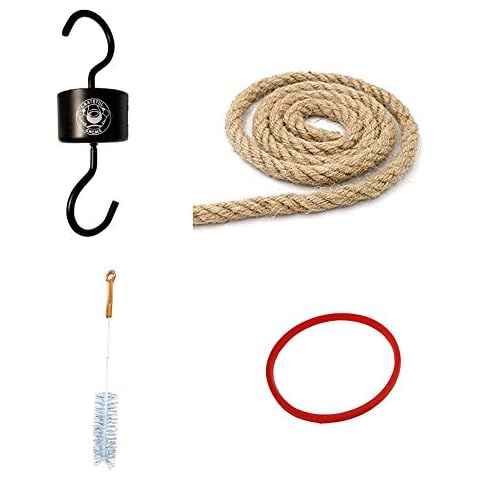 Grateful Gnome - Hummingbird Feeder Accessory Pack - Ant Moat, Brush, Hemp Rope, and Rubber Seal Cover