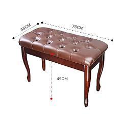 TEmkin Banc de Piano en Bois, Tabouret de Piano en Cuir véritable Souple, de Luxe et Pratique, adapté à Toutes Les Personnes, 76 x 35 x 49 cm (Marron 1) - Les Beatles, Paul McCartney, John Lennon, RIngo Starr, George Harrison TEmkin Banc de Piano en Bois, Tabouret de Piano en Cuir véritable Souple, de Luxe et Pratique, adapté à Toutes Les Personnes, 76 x 35 x 49 cm (Marron 1) – Image 7