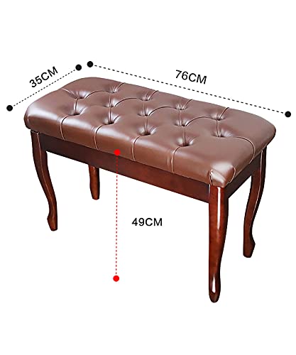 TEmkin Banc de Piano en Bois, Tabouret de Piano en Cuir véritable Souple, de Luxe et Pratique, adapté à Toutes Les Personnes, 76 x 35 x 49 cm (Marron 1) - Les Beatles, Paul McCartney, John Lennon, RIngo Starr, George Harrison TEmkin Banc de Piano en Bois, Tabouret de Piano en Cuir véritable Souple, de Luxe et Pratique, adapté à Toutes Les Personnes, 76 x 35 x 49 cm (Marron 1) – Image 8