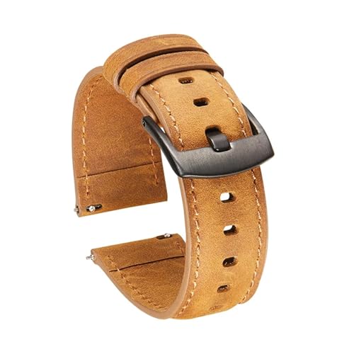 [X] J[tU[[X 20mm 22mm EHb`Xgbv KSamsung EHb`Xgbv KHuawei Watch ɓK voh(Light brown Black,22mm)