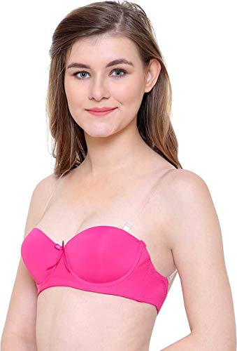 Image of Brachy Women's Polycotton Padded Underwire Strapless Bra Beige