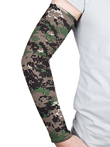 Mudder 8 Pairs Unisex UV Protection Arm Cooling Sleeves Ice Silk Arm Cover (Camouflage, Ice Silk)3
