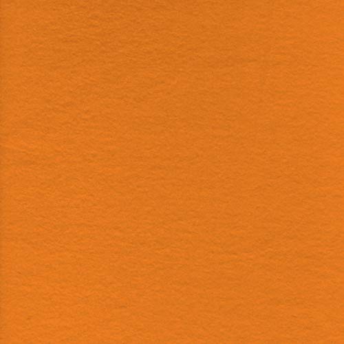 Luxurious Solid Orange Anti-Pill Fleece Fabric - Premium Quality (Medium Weight) Sold by the Yard