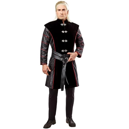 Rubies Disfraz Daemon Taryagen para hombre, Túnica con broches y hombreras y cinturón con hebilla, Licencia Oficial Juego de Tronos para Carnavalm, Halloween, fiestas y cosplay