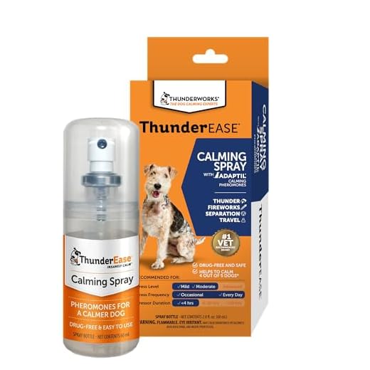 ThunderEase Dog Calming Pheromone Spray | Powered by ADAPTIL | Reduce Anxiety During Travel, Vet Visits and Boarding