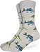 Good Luck Sock Men's School of Fish Crew Socks - Grey, Adult Shoe Size 7-12