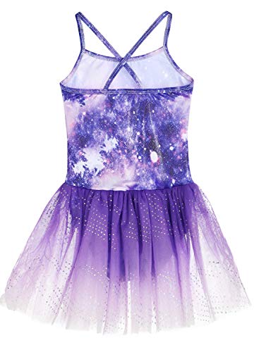 Collant com saia de ginástica para meninas, balé, tutu, dança, sereia, unicórnio, saia de ginástica