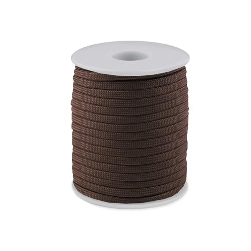 cyclingcolors 1x Cuerda Cordón 4 mm 25 m Polipropileno Decoración Artesanía Bricolaje hogar Plantas Crochet Joyas Cordel Bolso, Chocolate