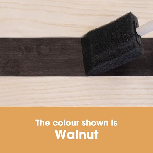 Image of Furniture Clinic Wood paint (250 ml, walnut) - colours quickly and effectively - for all types of wood indoors and outdoors