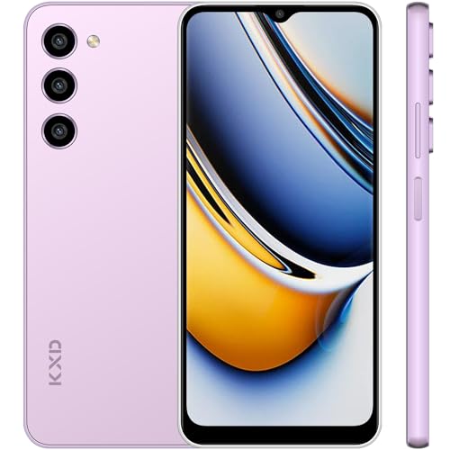 KXD A09 Telefono Movil Libres,Android 12 Smartphone,8GB+128GB/256GB Ampliable,6,56" Pantalla HD+ 4000mAh,Cámaras de 13MP+8MP Octa-Core Telefono Moviles Barato,Face ID/FingerPrint/4G Dual SIM-Púrpura