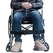 2Pcs Wheelchair Thigh Strap Support Leg Straps Wheelchair Strap Seat Belt Leg Support Strap for Elderly Dementia Paralysis Parkinson's Leg Spasm Keeping Leg Together for Wheelchair User(Black)