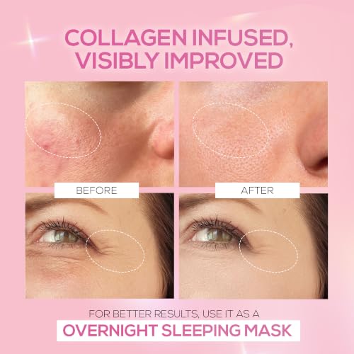 Image of RENEE Pink Therapy Hydrolyzed Collagen Overnight Sleep Jelly Mask, 15 gm
