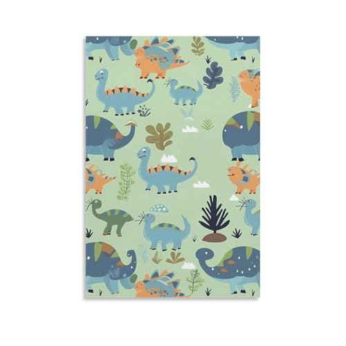 Toile murale dinosaure pour décorer la chambre d'enfant ou le salon