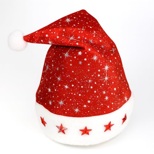 allthethings Weihnachtsmütze mit LED-Beleuchtung für Erwachsene -...