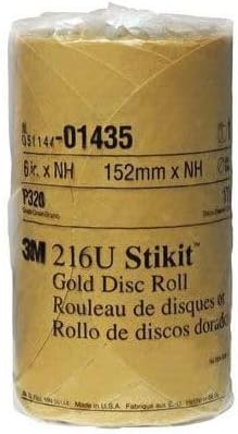 3M Stikit Gold Disc Rolls (Size: 6", Option: P320a)