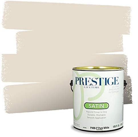 PRESTIGE Paints Interior Paint and Primer In One, 1-Gallon, Satin...