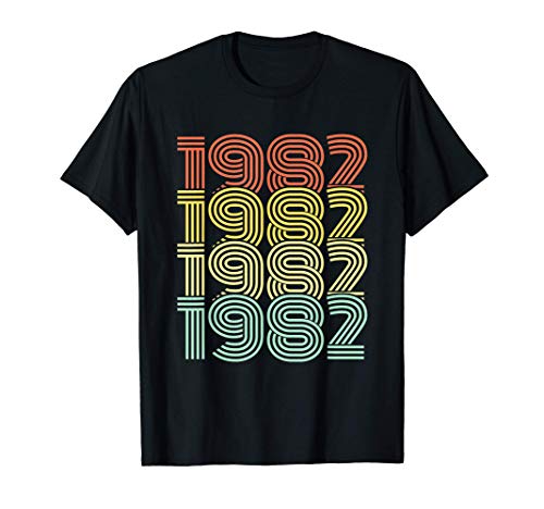 1982 año cumpleaños vintage regalo de cumpleaños Camiseta