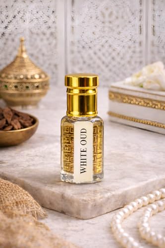 Image of KOSTA White Oud Perfume Oil 3ml | Long Lasting Alcohol-Free Attar for Men & Women | Unisex Arabic Roll-On Fragrance | Pocket Perfume