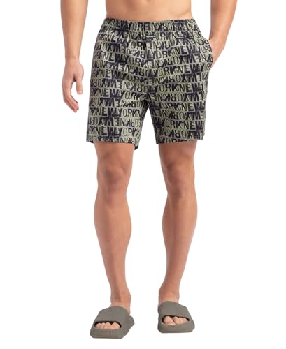 Image of Jockey NY07 Men's Super Combed Cotton Satin Weave Printed Boxer Shorts with Side Pocket