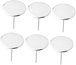 6個 ステンレス製取付釘 バラ用 リーネイル ケーキフラワーデコレーションネイル 爪キット グ作りネイル ケーキフラワーネイルスタンド ステンレス鋼 Silver