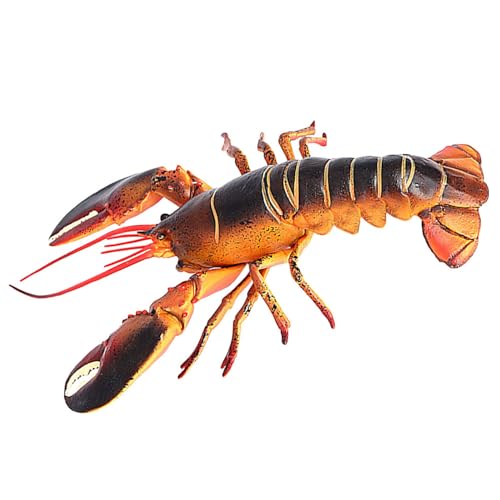 FUNOMOCYA Statua di Aragosta Realistica 33 Cm in Materiale Durevole, Figura di Simulazione per Decorazione Giardino e Gioco Educativo