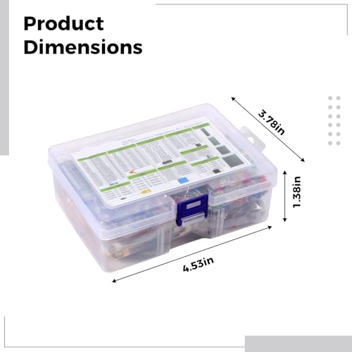 Composants électroniques boîte complète de résistances 1/4W et transistors pour réparations