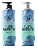 Elastine Perfumed Pure Breeze Shampoo & Conditioner Set | 600ml x 2 | Long-Lasting Floral Fragrance | Silky Hair Care for Women & Men | K-Beauty Hair Treatment