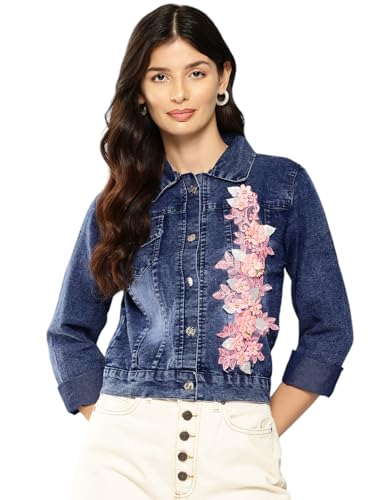Manteau évasé pour femme veste longue veste mi-saison bleu