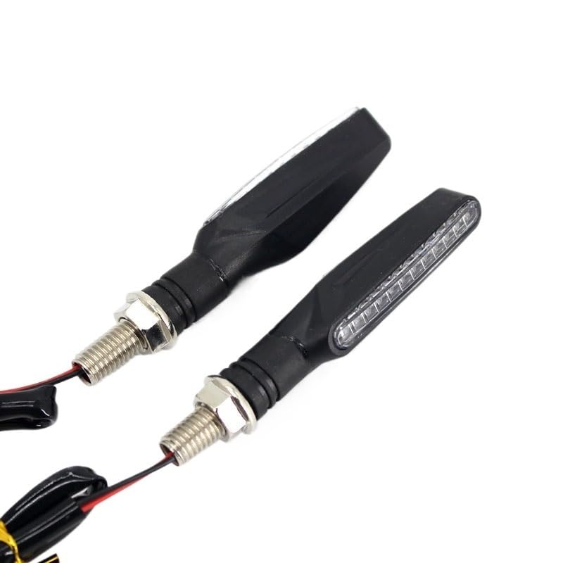 Indicateurs moto flexibles et pliables ambre - Pack de 2 feux stop