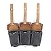 German WWII 98k Mauser Black Leather Triple Ammunition Pouch
