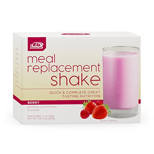 AdvoCare Meal Replacement Shake - Convenient, Delicious Shake Mix with Vitamins, Fiber & Protein - Contains Whey Protein, Oat Fiber, Biotin & More - Berry, 14 Pouches AdvoCare Meal Replacement Shake - Convenient, Delicious Shake Mix with Vitamins, Fiber & Protein - Contains Whey Protein, Oat Fiber, Biotin & More - Berry, 14 Pouches