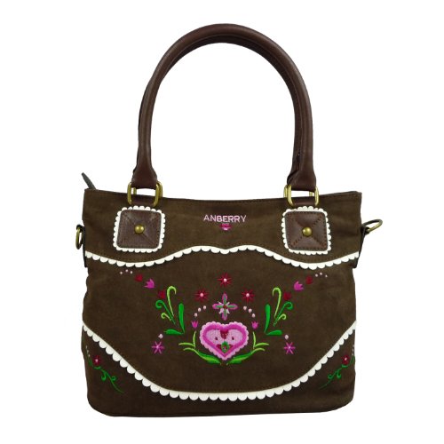 Sac à main pour Dirndl Anberry brodé avec motifs fleurs de fête