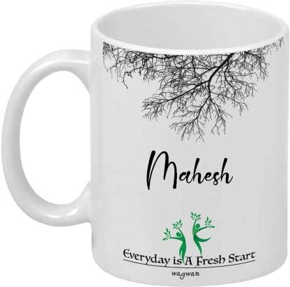 VOLTX DESIGN Mahesh Printed VTX-348 Ceramic Coffee Mug  (330 ml)