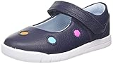 pretty ballerinas dots Obermaterial: Leder Clarks Mädchen Emery Dot T Geschlossene Ballerinas, Blau (Navy), 24 EU