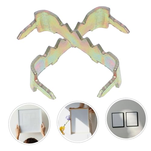 Image of 100pcs Heavy Duty Picture Frame Hangers Self-Nailed Picture Hanging Hardware for Various Frame for Home Decor and Gallery Displays