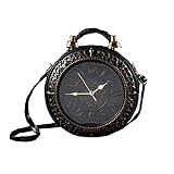 Matériau extérieur : sac de soirée avec bandoulière, cuir synthétique, ouverture zippée, longue sangle réglable en cuir PU et chaîne, poche zippée à l'intérieur pour les petits objets et objets de valeur