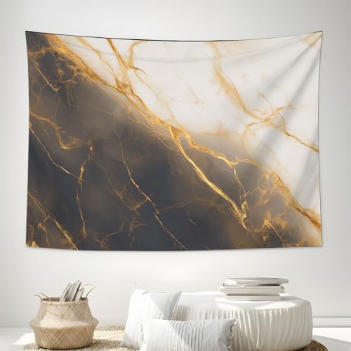 Tapisserie nature texture dorée DACRWEKZ pour créer une ambiance zen de salon