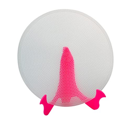 TANISA rice paper wrapper tray set for spring roll maker (10 round plastic mesh plates + 1 collapsible stand)