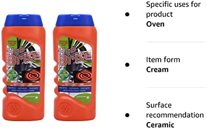 Hob Brite Original Ceramic, Electric, Halogen and Induction Hob Cream Cleaner (300ml, Pack of 2)